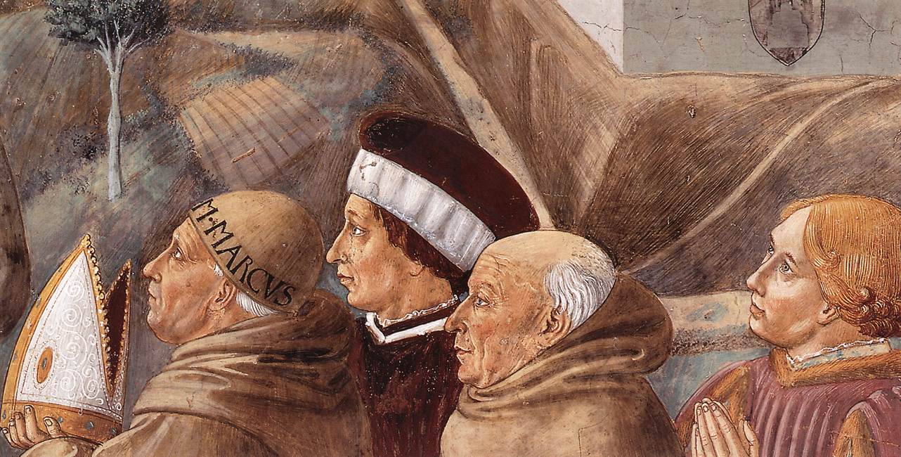Scenes from the Life of St Francis (detail of scene 7, south wall) gh